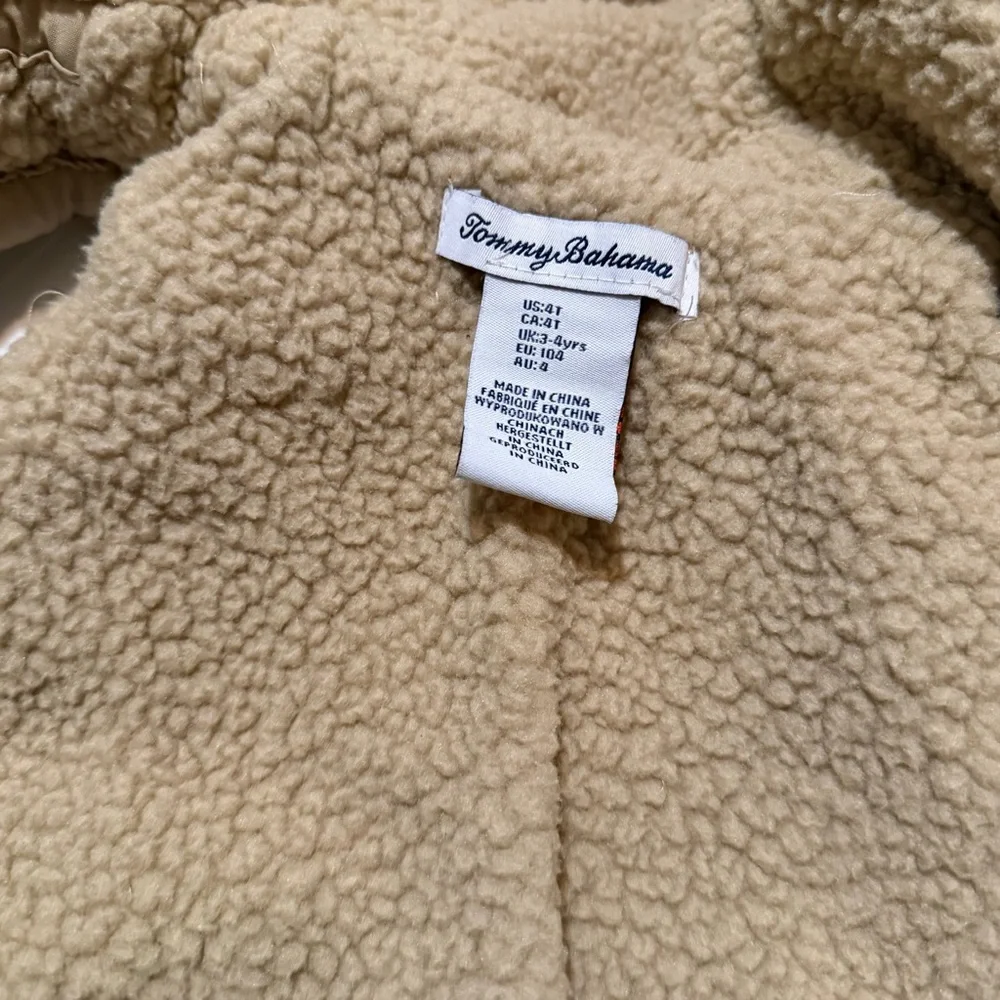 Tommy Bahama Toddler Hooded Sherpa Lined Puffer Vest 4t